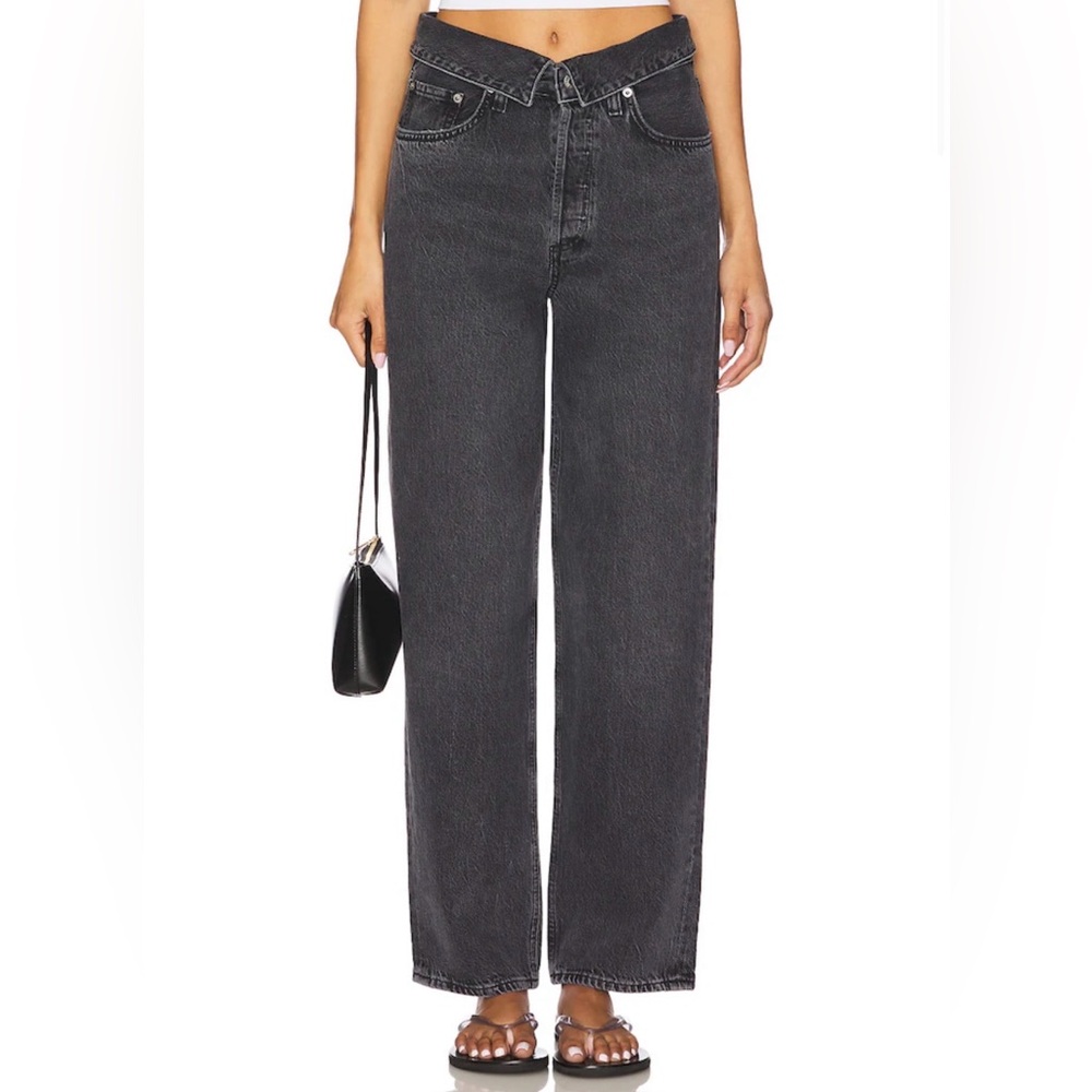 AGOLDE| HIGH RISE TAPERED-LEG JEANS